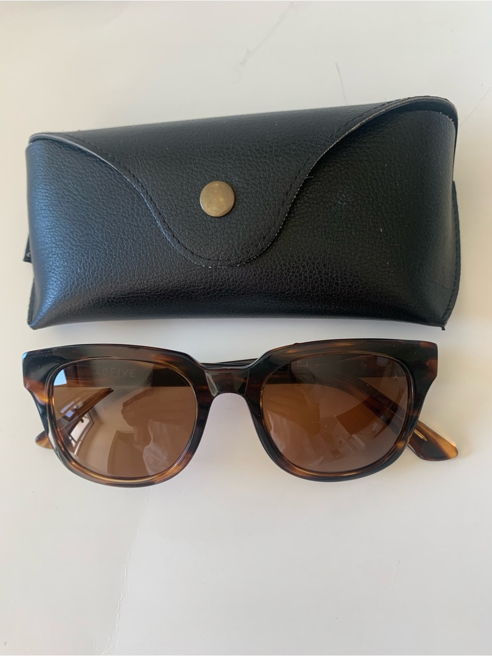 Electric Forty Five Tortoiseshell Square Sunglasses with Brown Lenses
